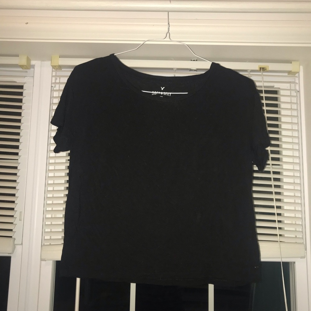 Black top with front pocket